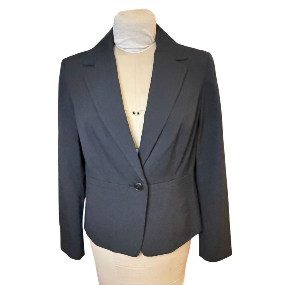 Rafaella Blazer Single Button Front Lines Pinstripe Sz. 12. Career, office